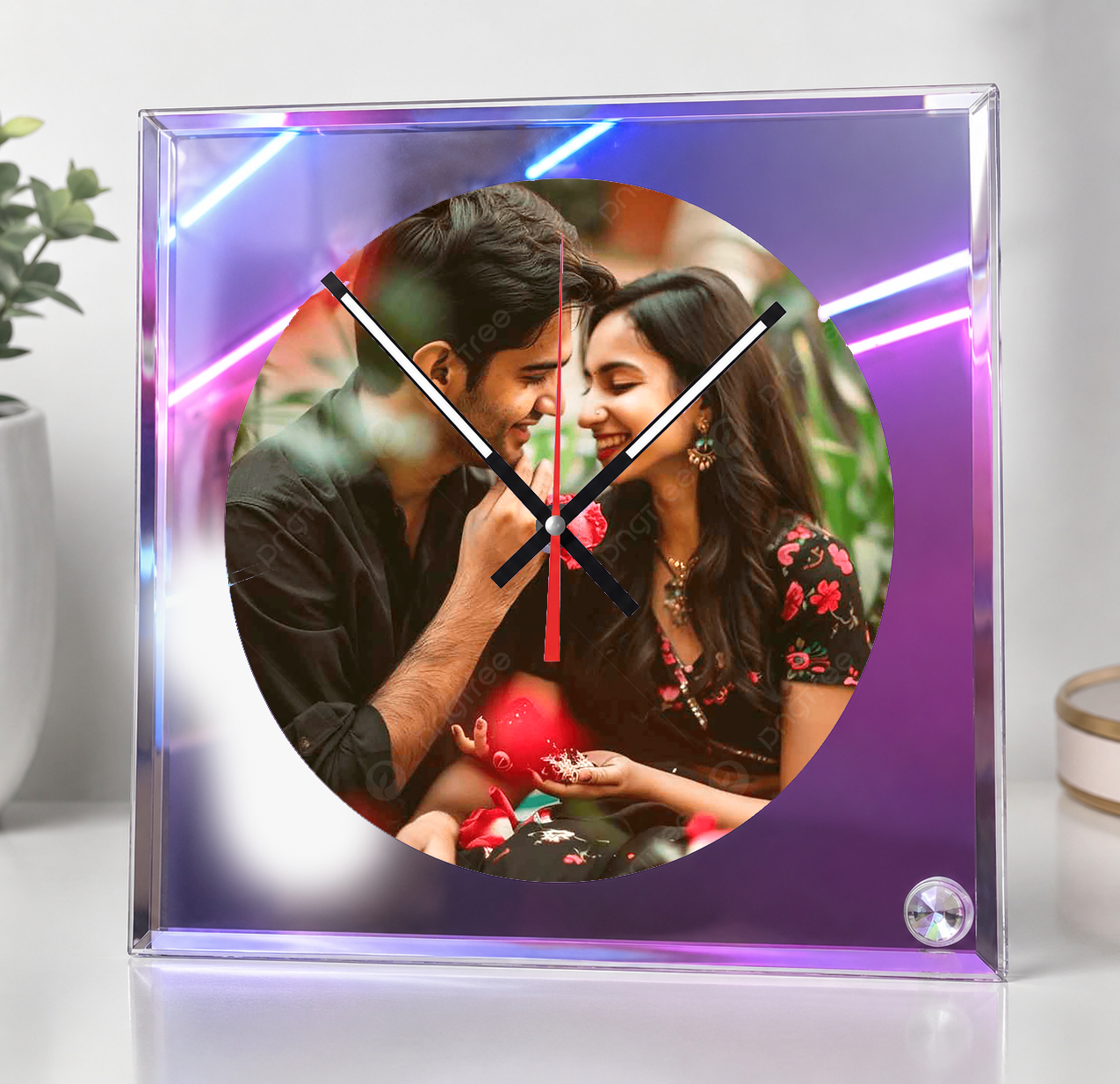 Glass Clock Frame BL -14